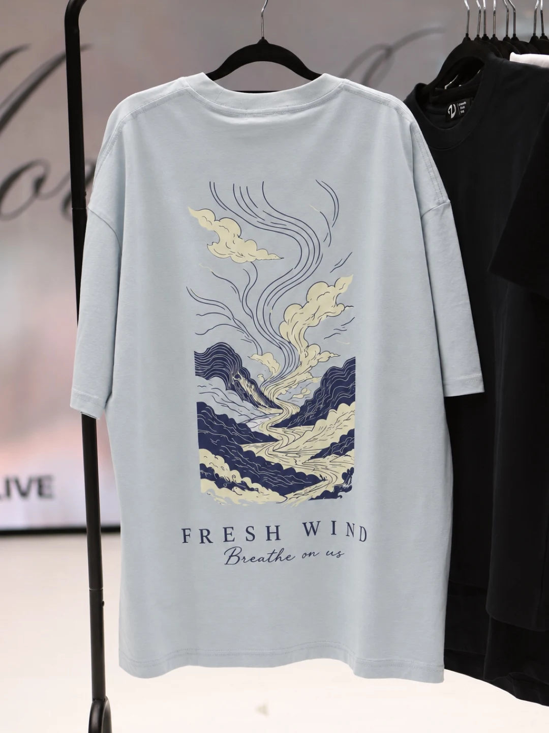 Fresh Wind apparel graphic designed by Alastair Hills for Move of God